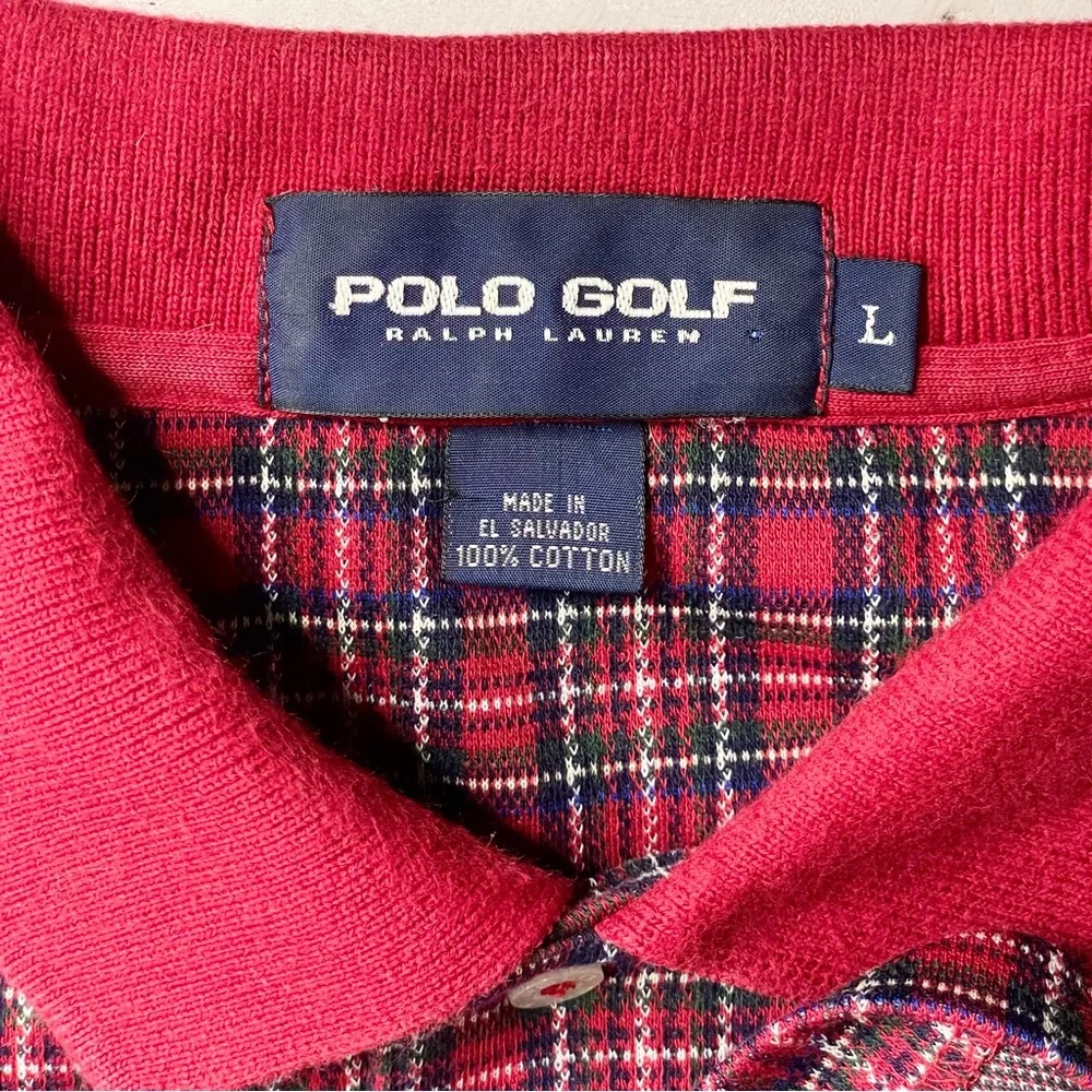 POLO GOLF by RALPH LAUREN Plaid Short Sleeve Polo Shirt